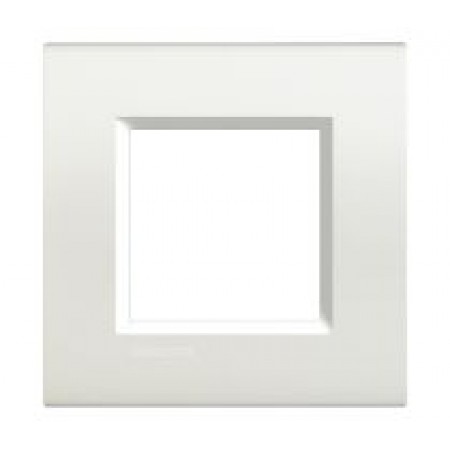 Placa ornament 2 module Alb Bticino Living Light